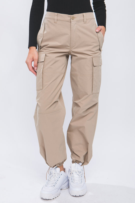 Pantalones Cargo Holgados Multibolsillos Casual Para Mujer