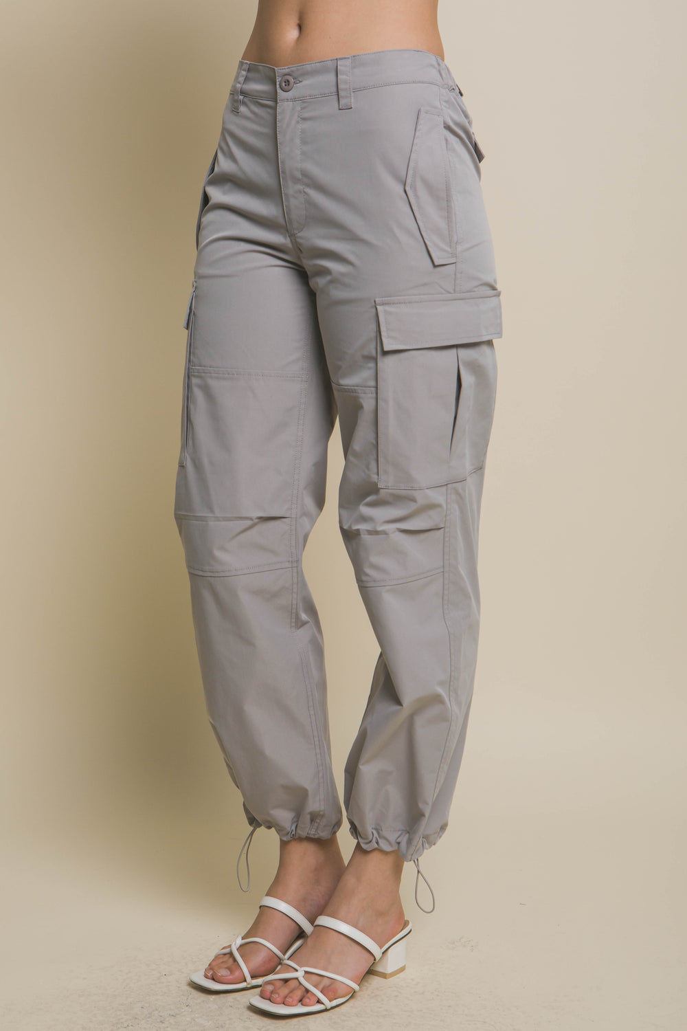 Pantalones Cargo Holgados Multibolsillos Casual Para Mujer